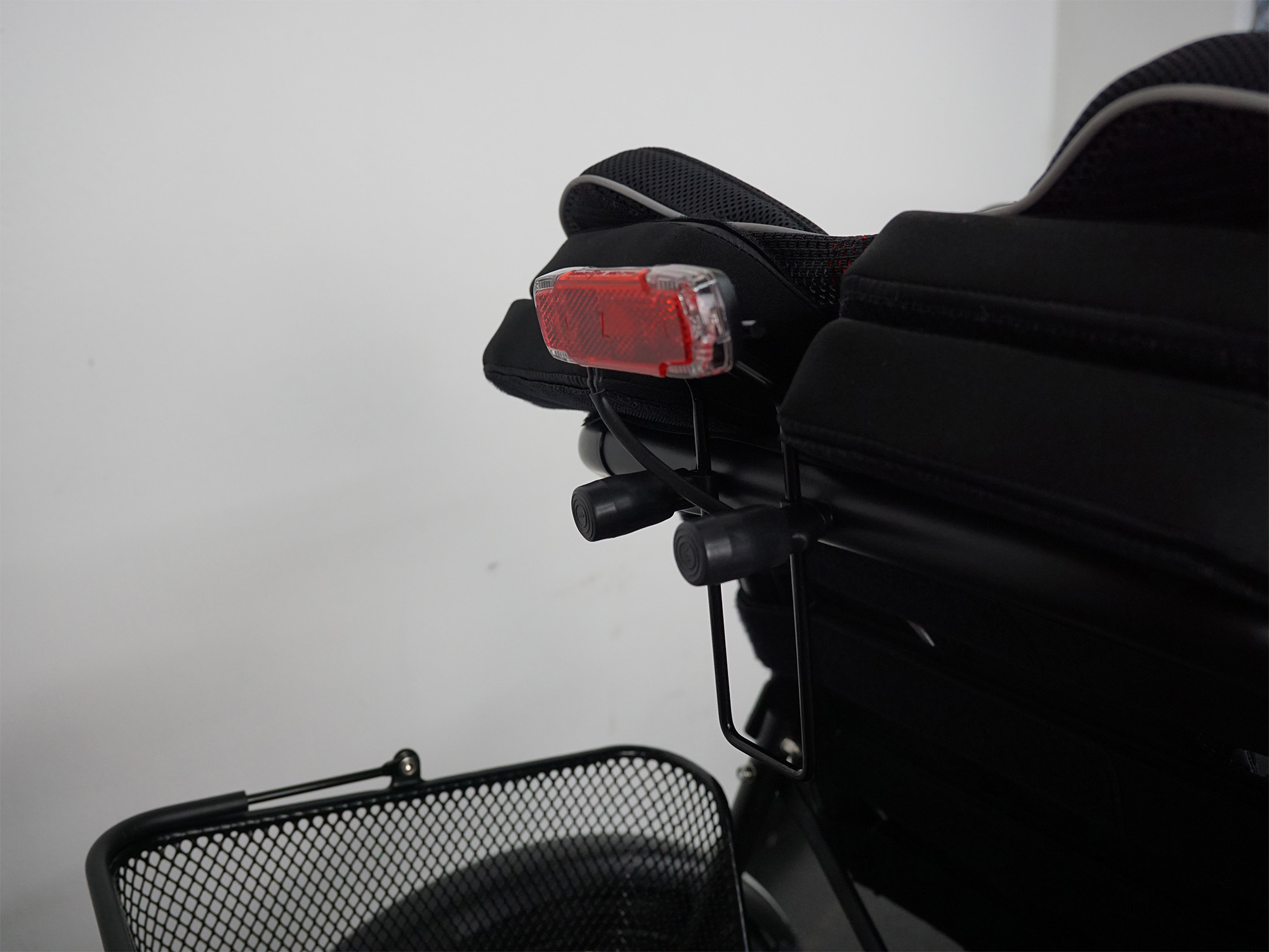 Rücklicht eines Liegerad