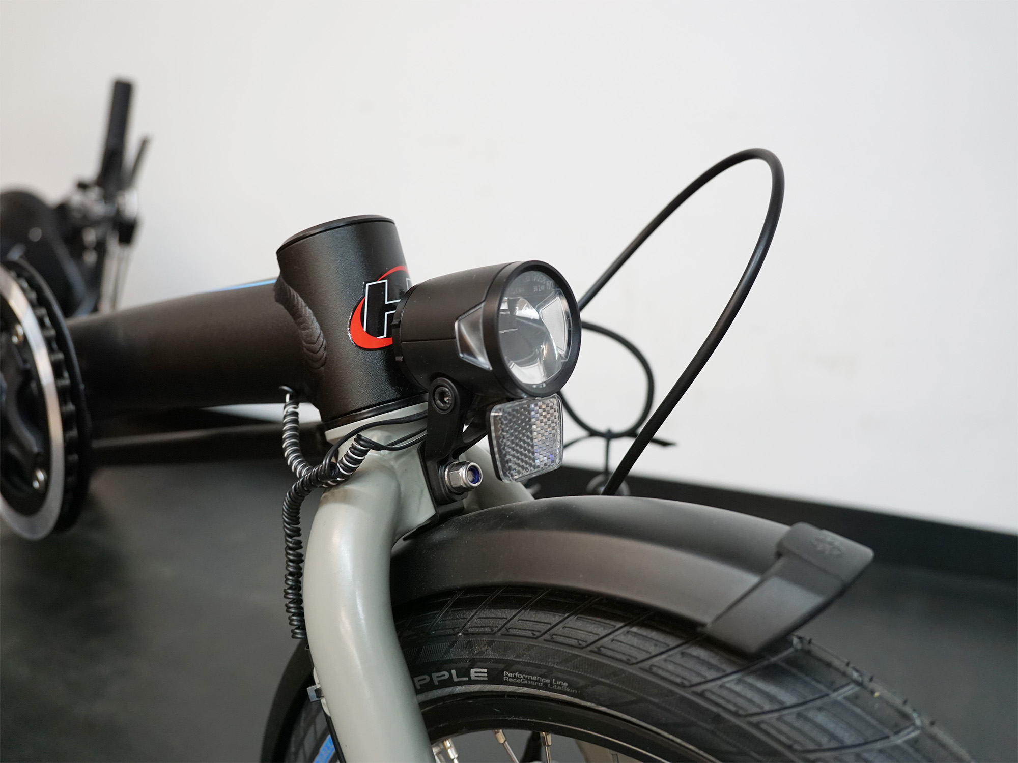 Vorderreifen mit Vorderlicht