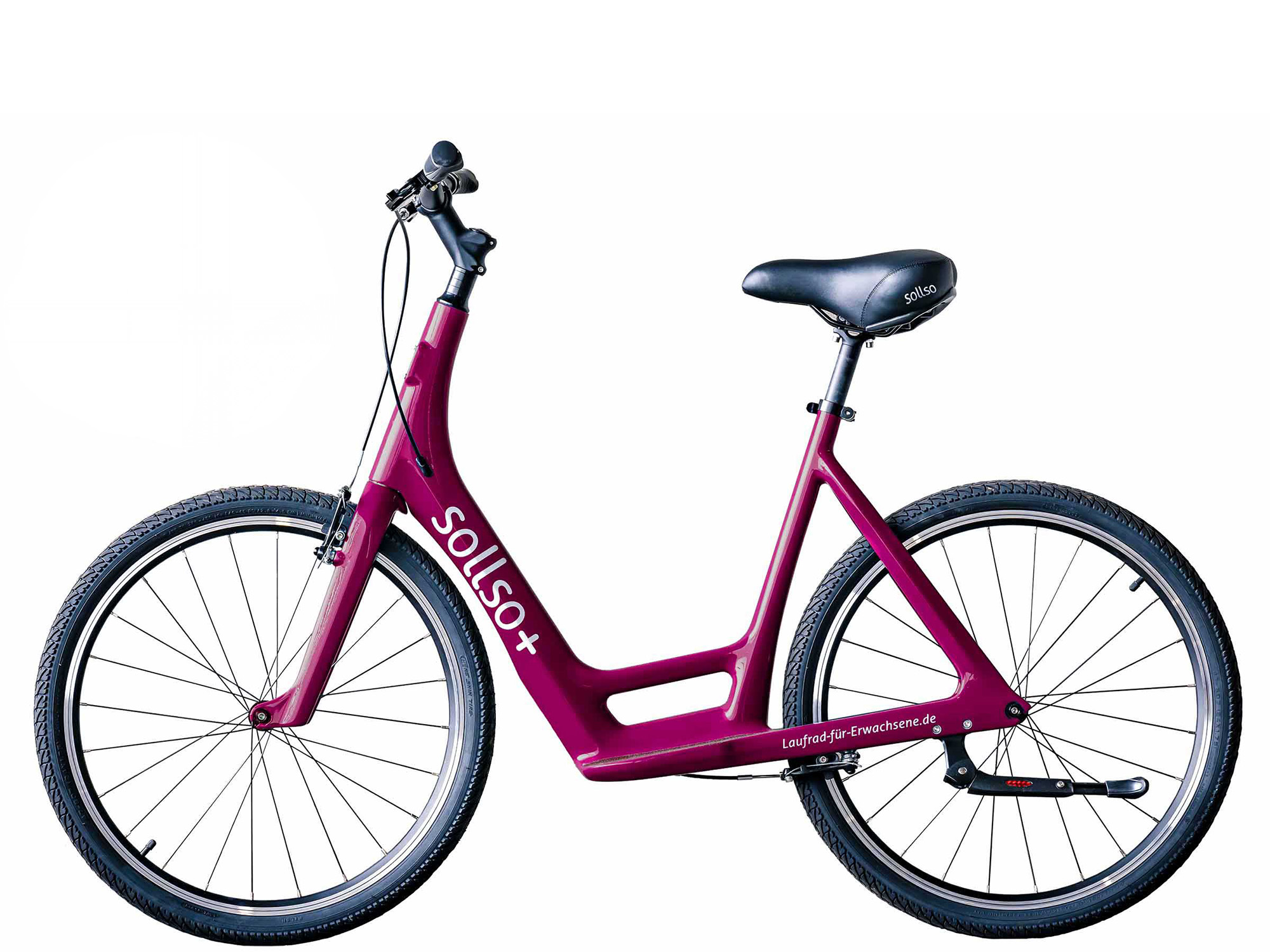 Magentafarbenes Laufrad