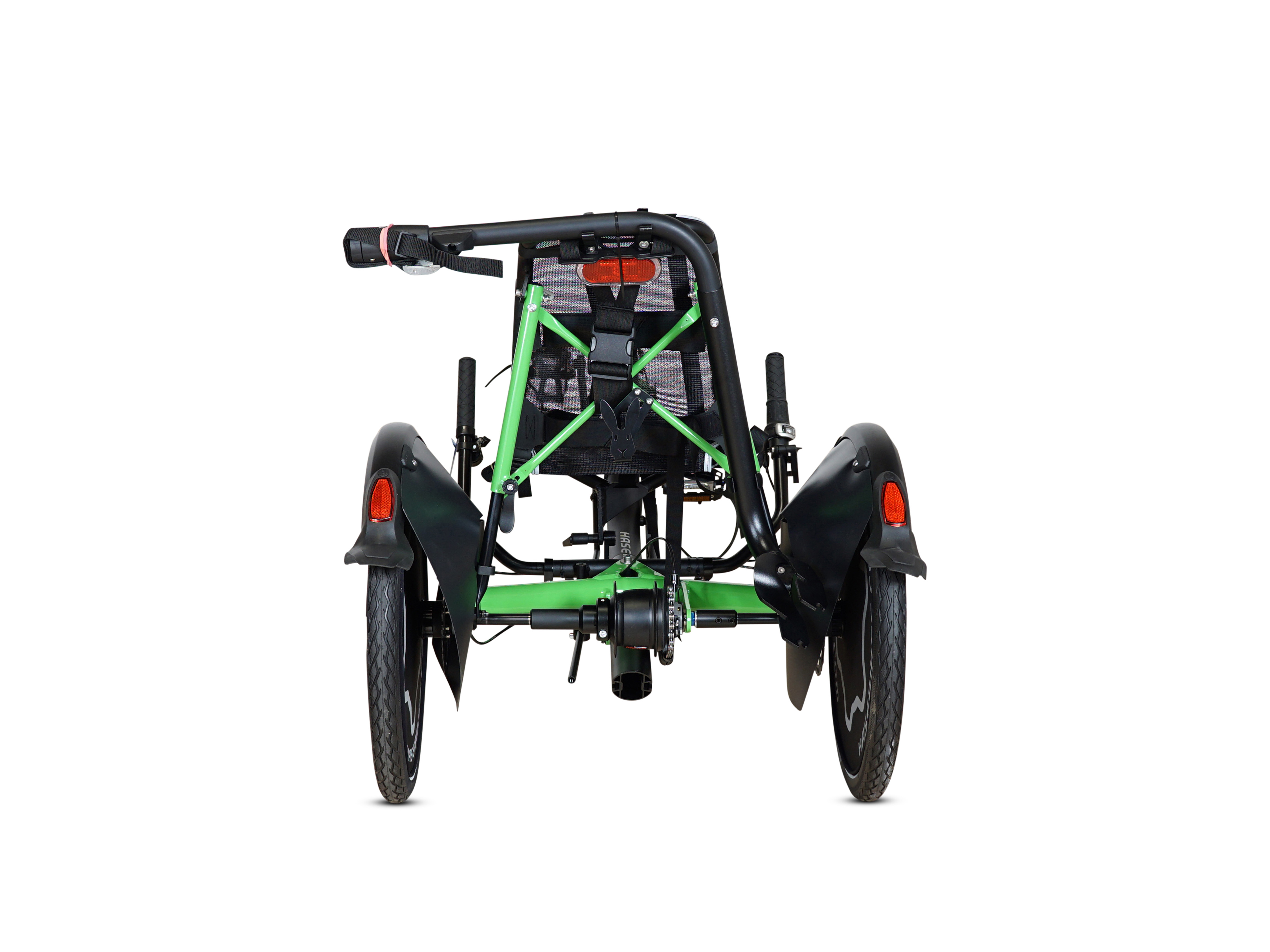 Dreirad für Kinder von hinten