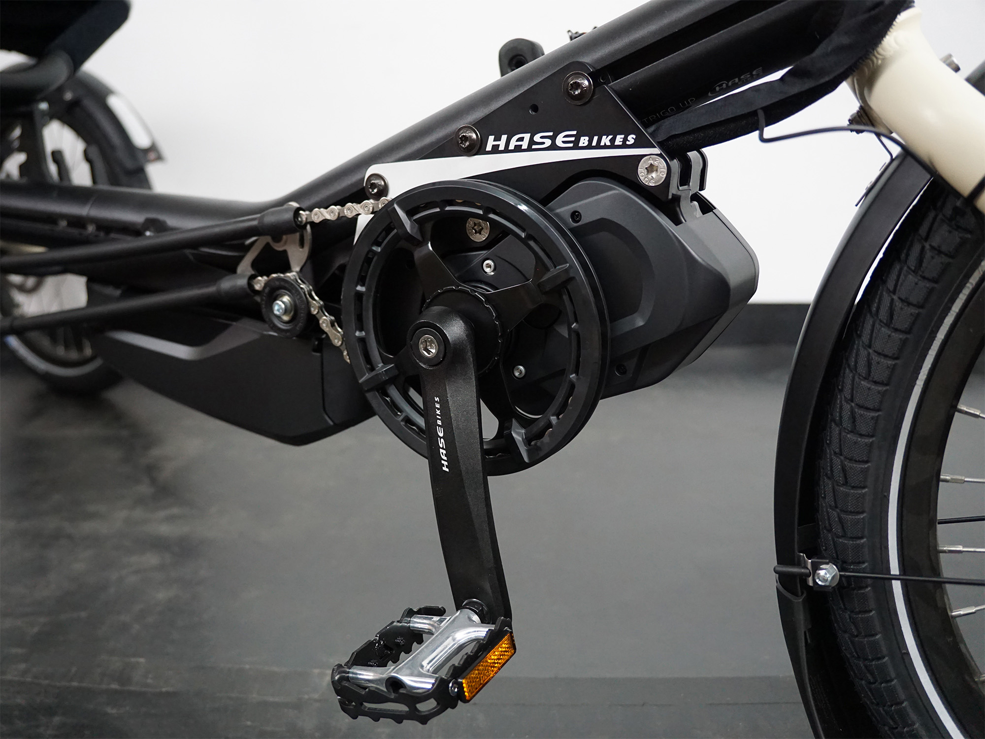 Liegerad Pedal mit Reflektoren