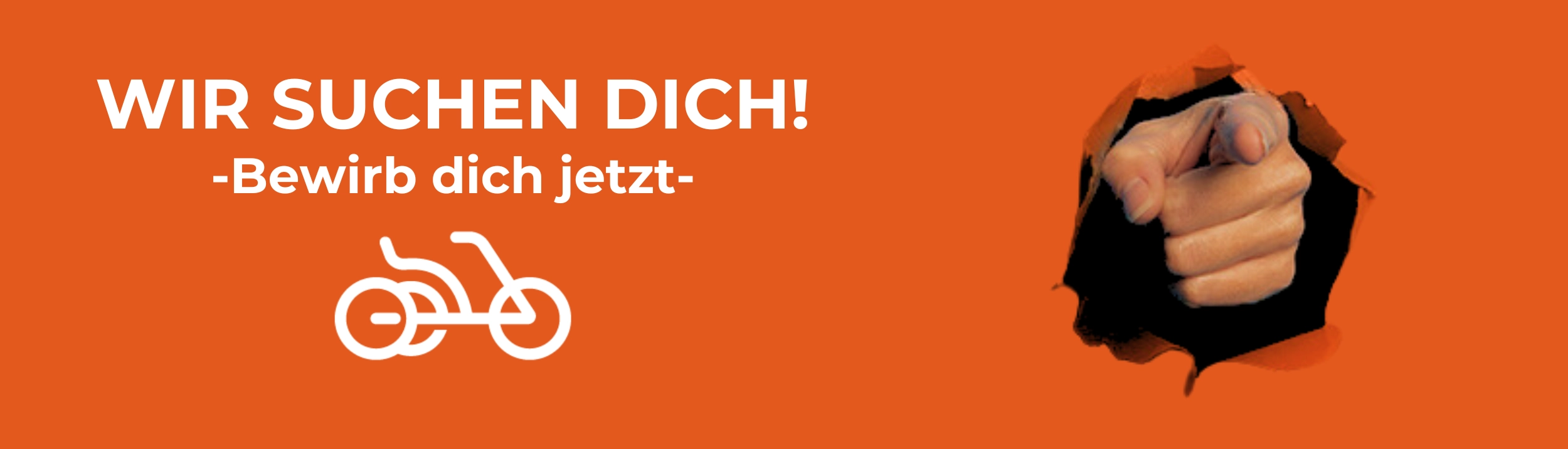 "WIR SUCHEN DICH" Banner