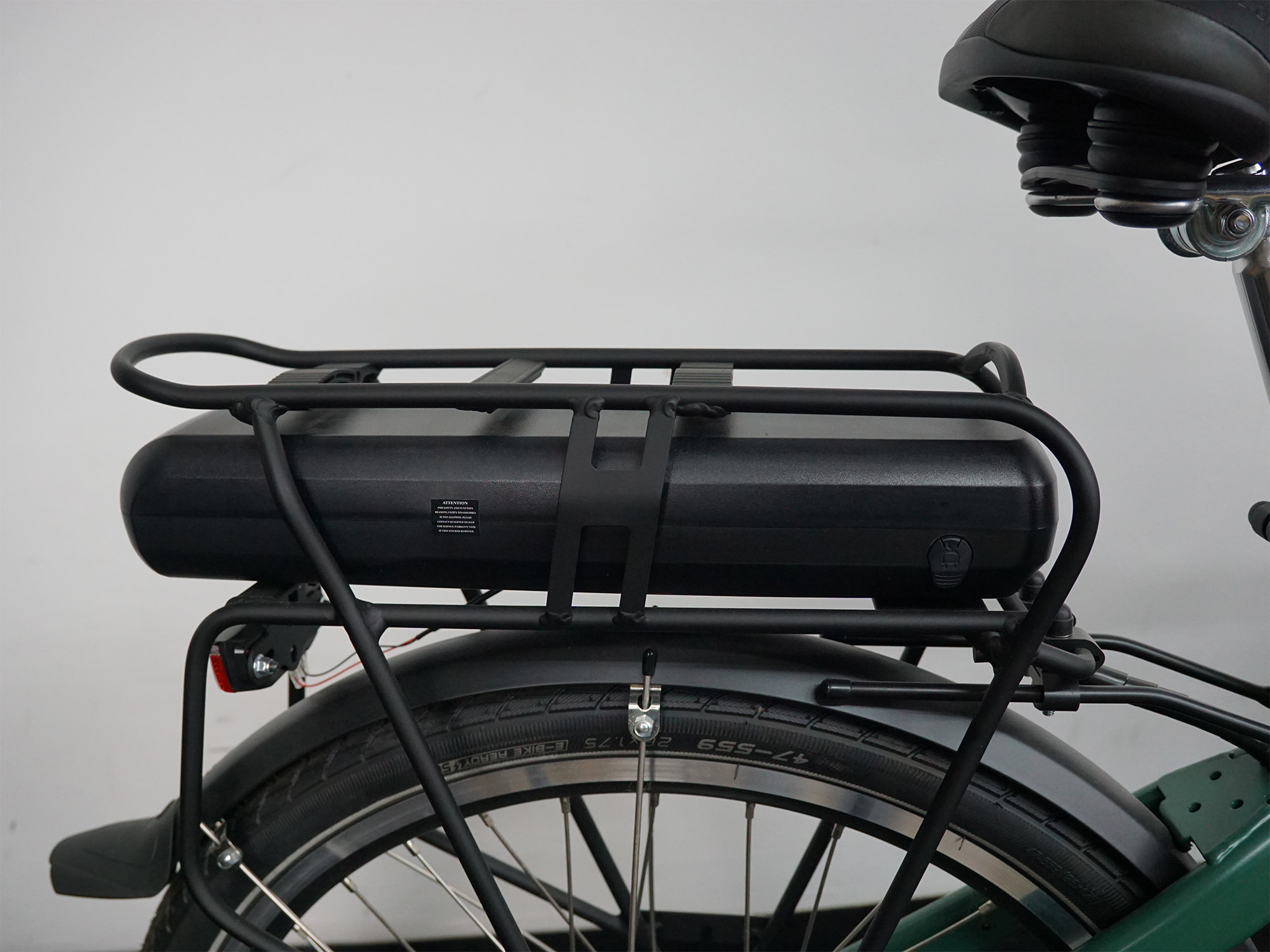 Gepäckträger mit Akku