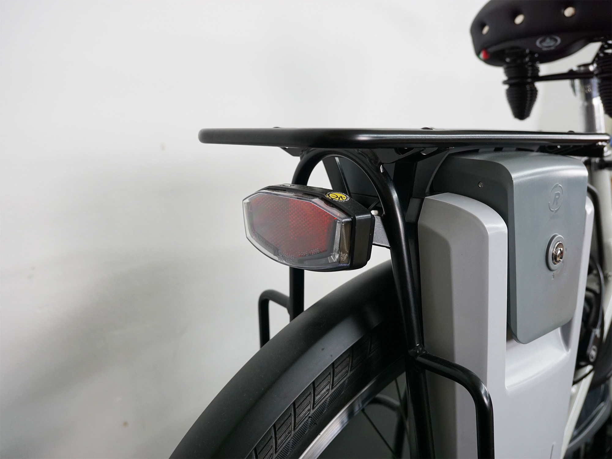 Hinterrad mit Rücklicht