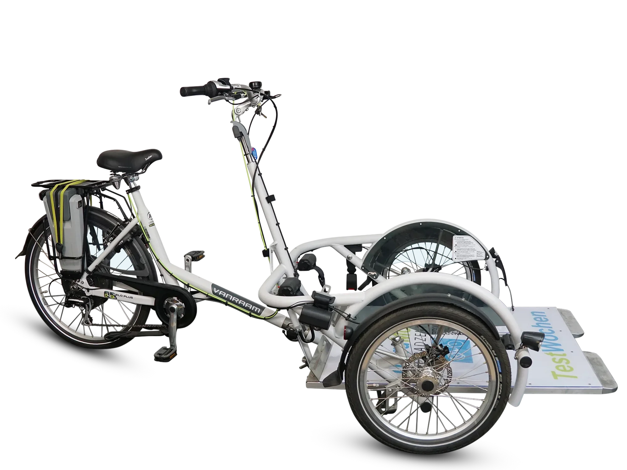 Velo Plus Rollstuhlfahrrad von der Seite