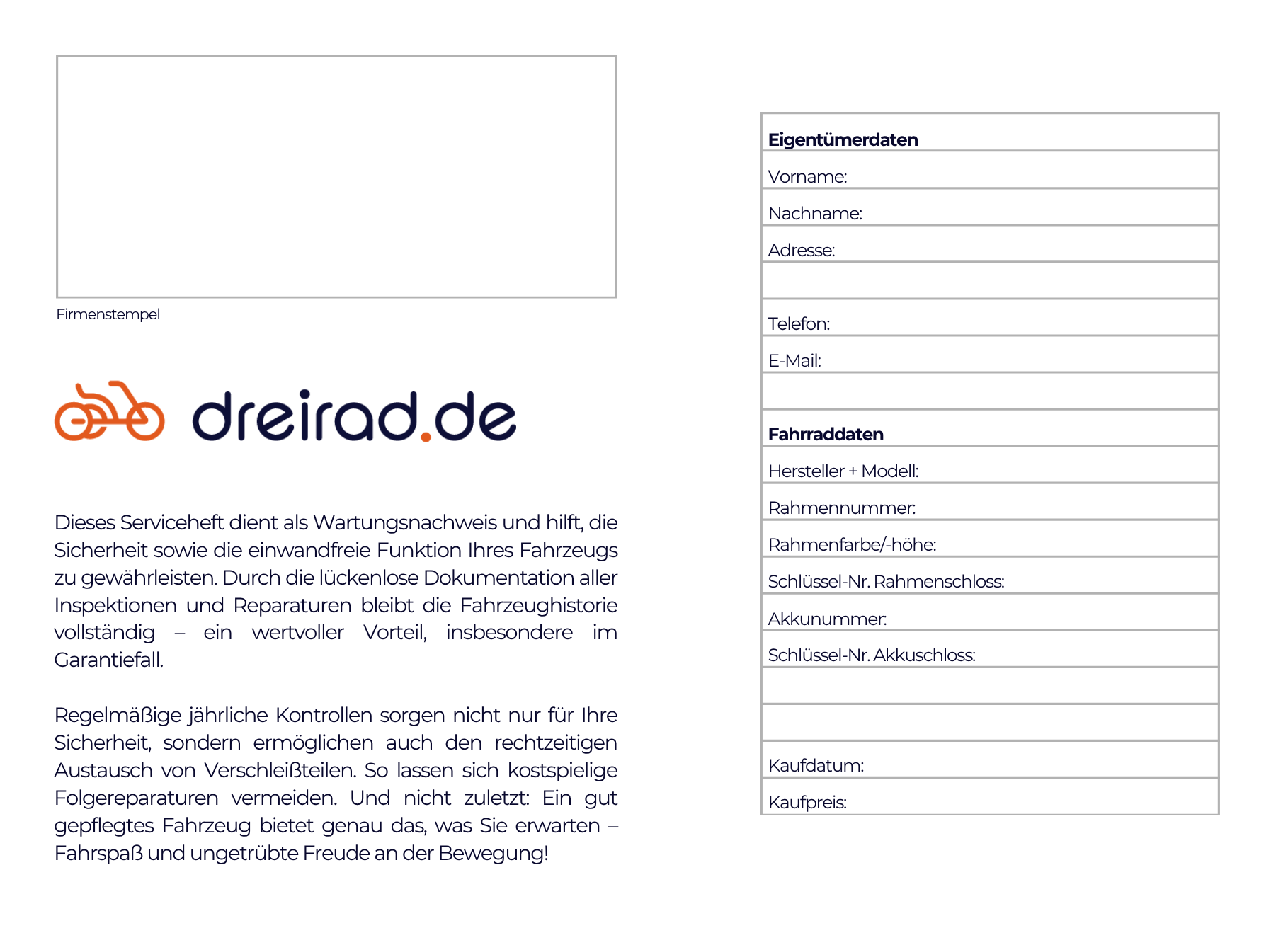 personalisiertes-serviceheft-unausgefüllt